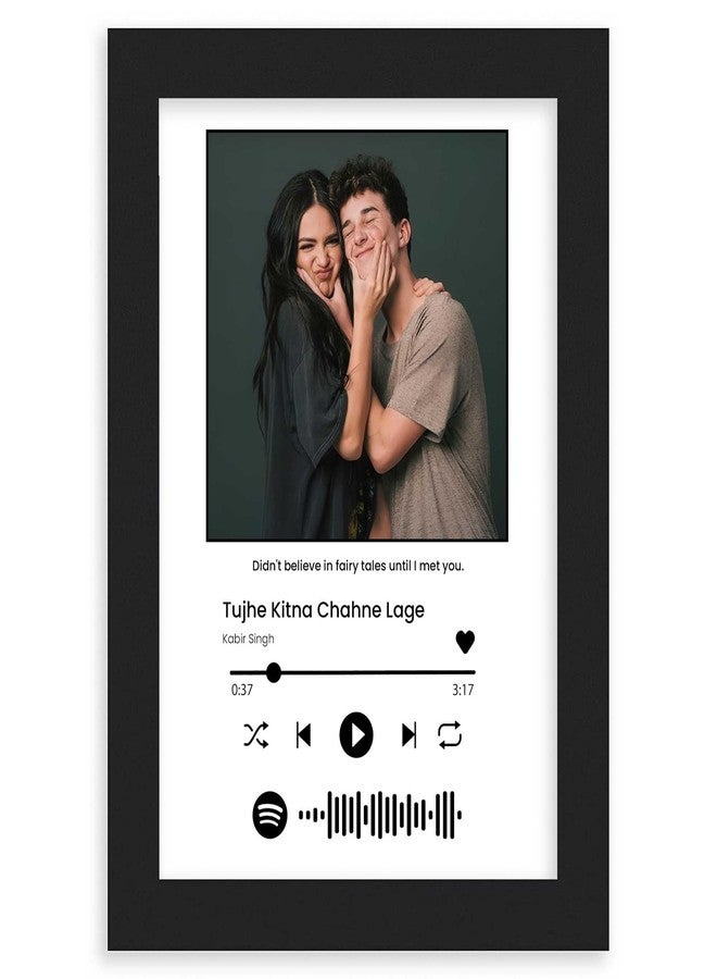 Fairus Personalized Spotify Frame Plaque - Photo, Message, Dedicated Spotify Song Code (4X6 Inches) - Image 1